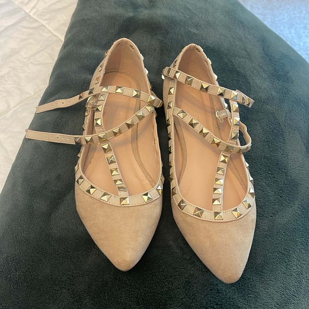 Studded ballet flats size 6.5